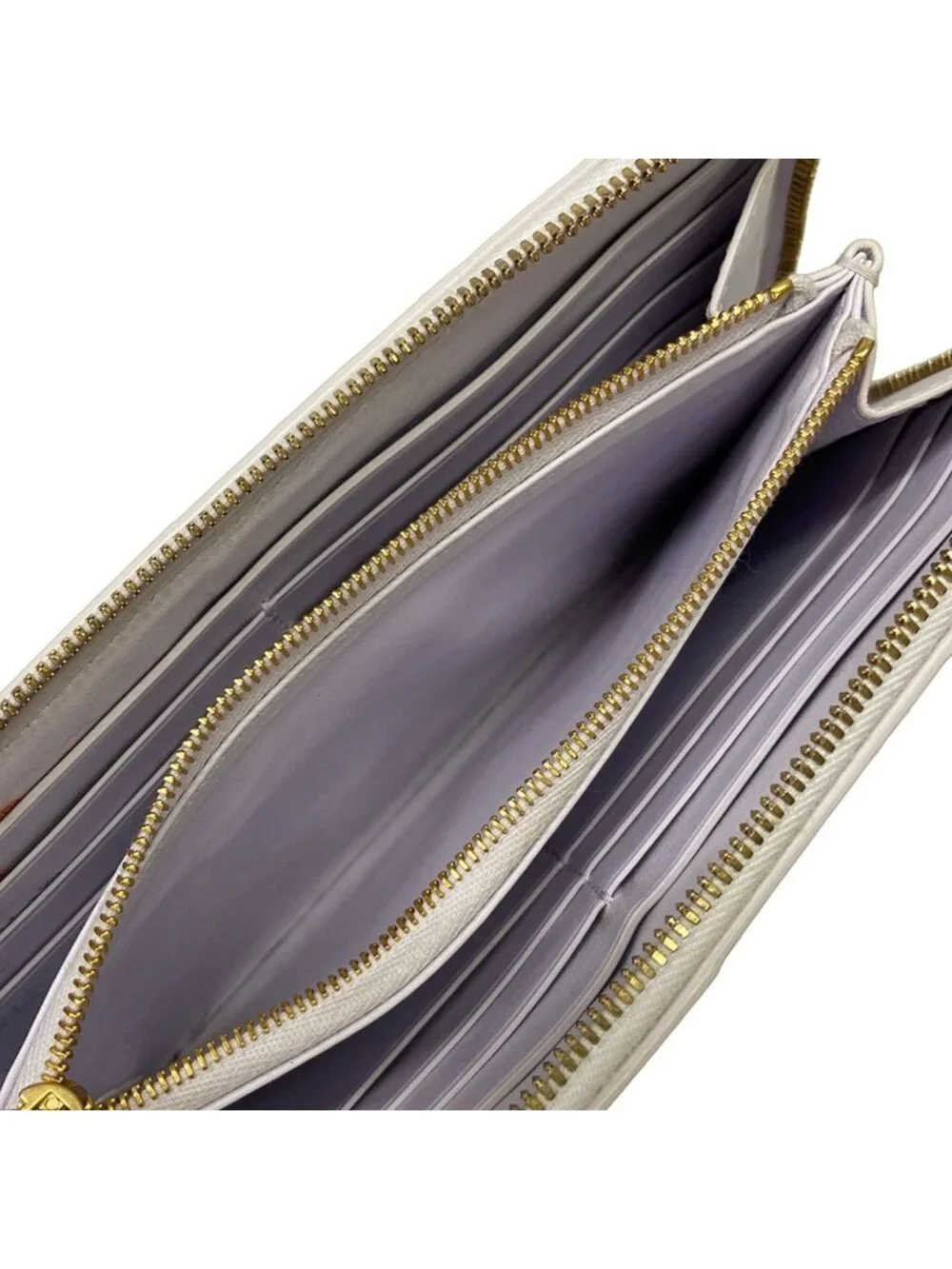 Bottega Veneta Wallet Cassette Light Purple Zip Around Leather